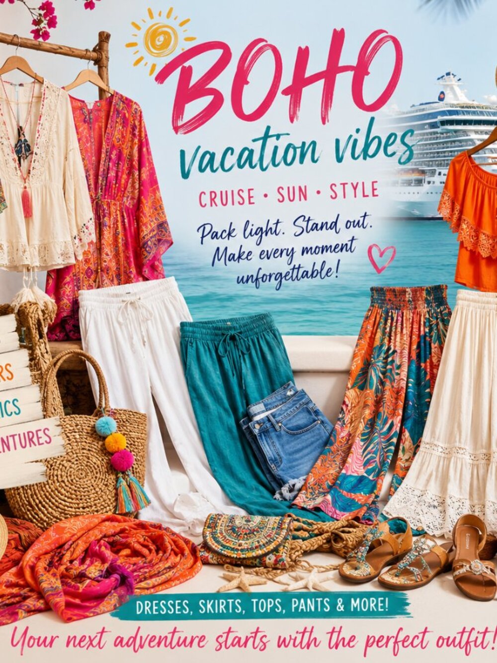 Vacation Various Trendy Brand sizes Xs-XL